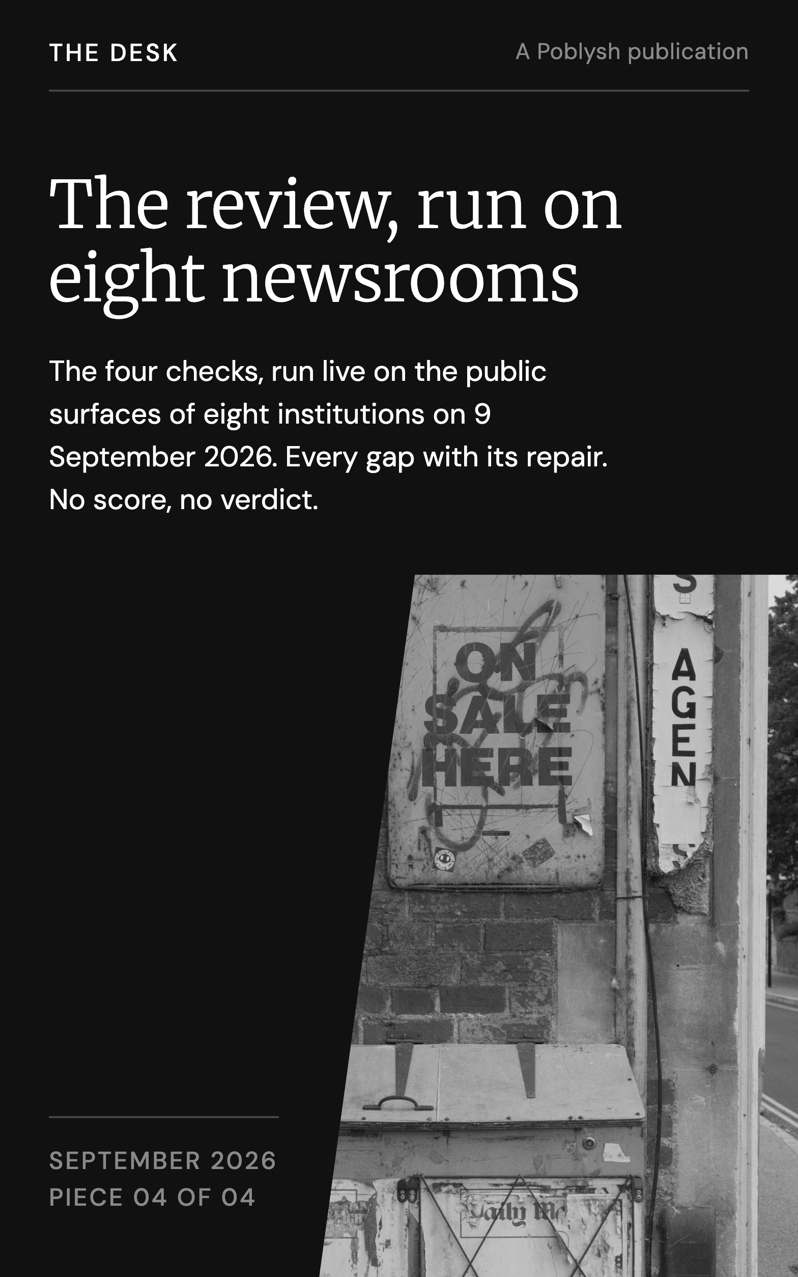 The review, run on eight newsrooms